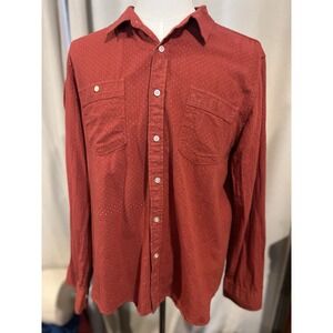 JNCO Men's Xl Button‎ Up Shirt Red